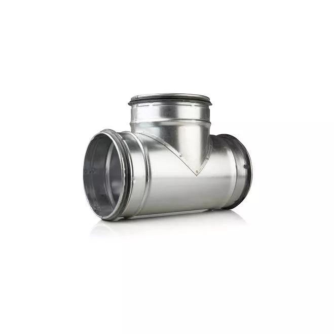 T-Stück für Wickelfalzrohr 90° mit Dichtung NW 450-710 mm - SÜD AIR