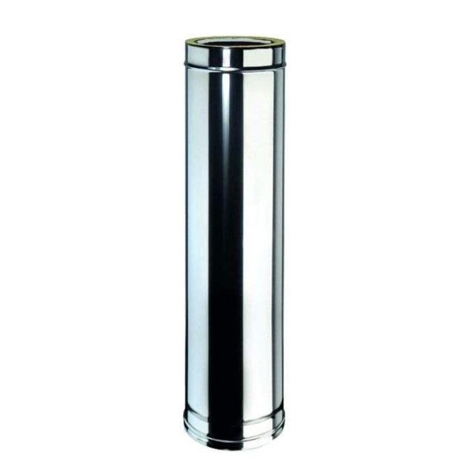 Doppelwandiges Edelstahl Rohr, Länge: 1000 mm - SÜD AIR