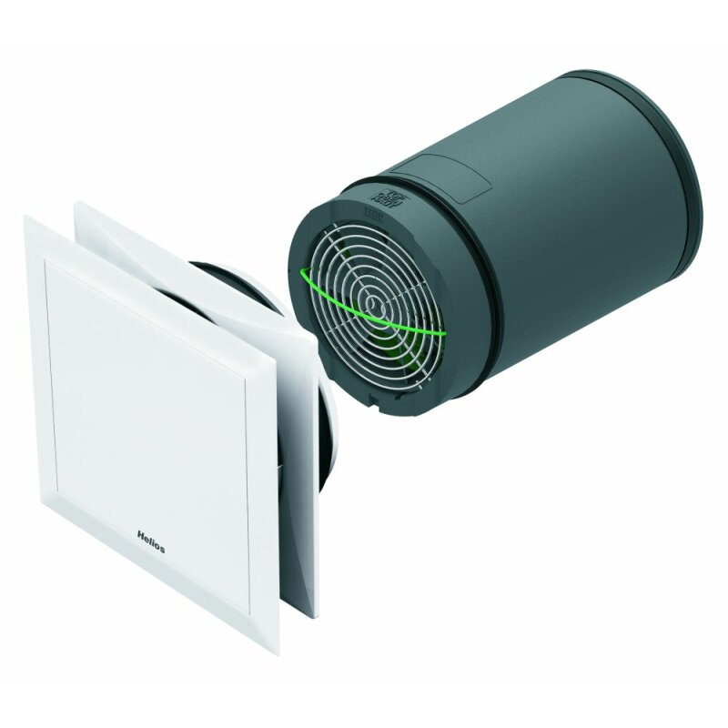 Helios Lüfter KWL EC 45-160 Verso Lüftereinheit mit Innenblende und Filter - SÜD AIR